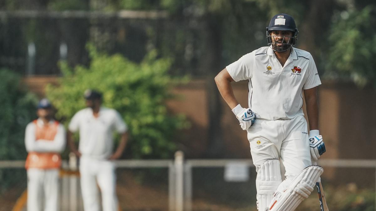 Rohit shows some spark but falls for 28 in second essay on Ranji Trophy return