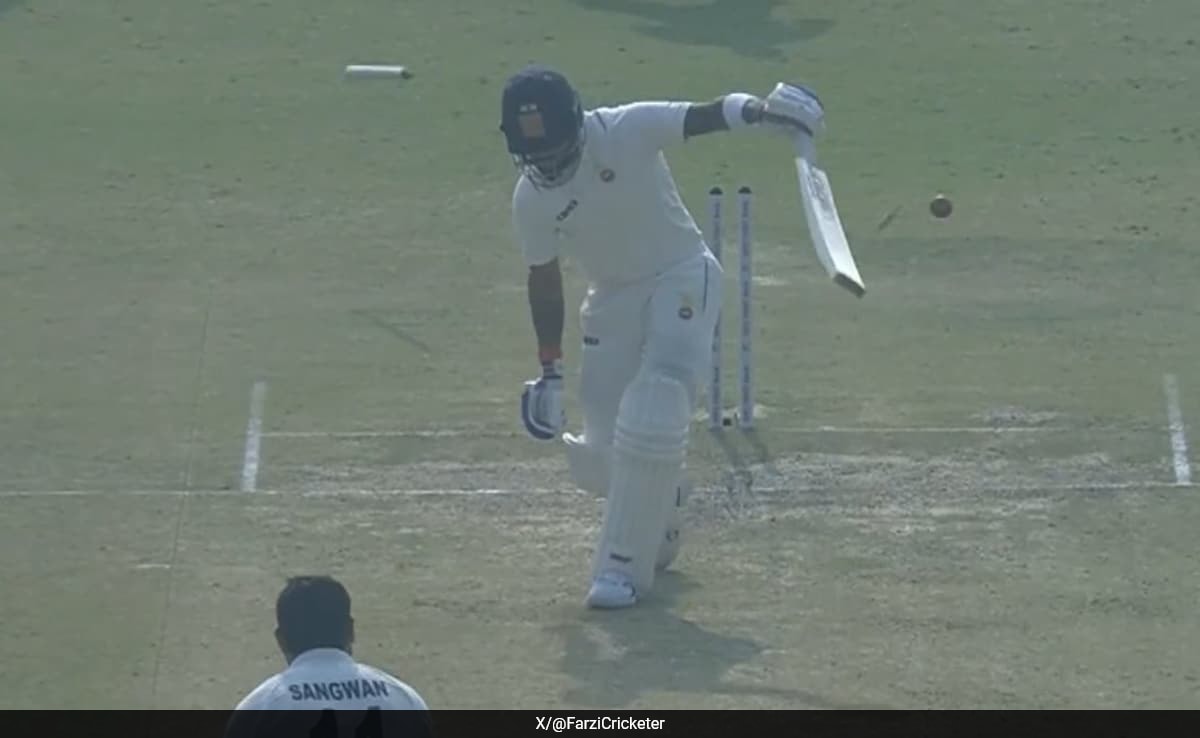 Virat Kohli’s Embarrassing Ranji Trophy Return, Clean Bowled For 6 Runs. Watch