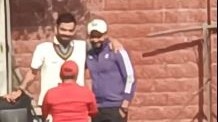 Watch: Virat Kohli hugs childhood friend during Ranji Trophy training in Delhi