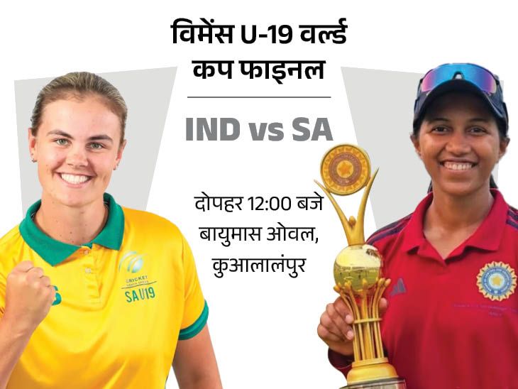 Under-19 Women’s T20 World Cup final today IND vs SA Gongadi Trisha | अंडर-19 विमेंस टी-20 वर्ल्ड कप का फाइनल आज: डिफेंडिंग चैंपियन भारत के सामने साउथ अफ्रीका; दोनों टूर्नामेंट में एक भी मैच नहीं हारी